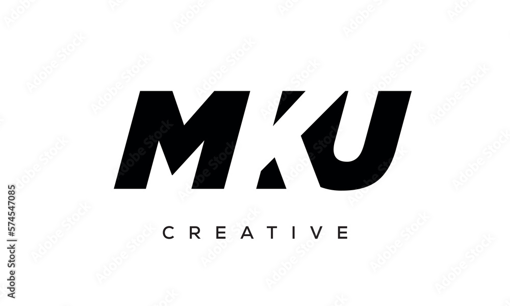 MKU letters negative space logo design. creative typography monogram vector
MKU letters negative space logo design. creative typography monogram vector