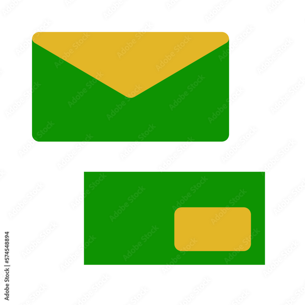 ENVELOPS simple flat design vector icon ENVELOPS simple flat design vector icon