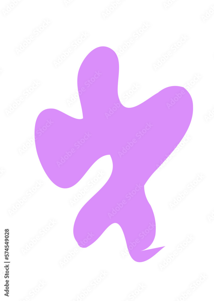 Purple Abstract Shapes Decor Purple Abstract Shapes Decor