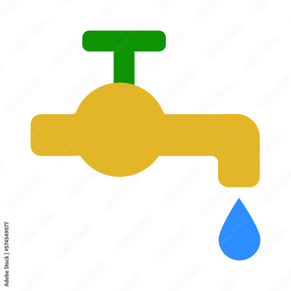 TAP WATER simple flat design vector icon TAP WATER simple flat design vector icon