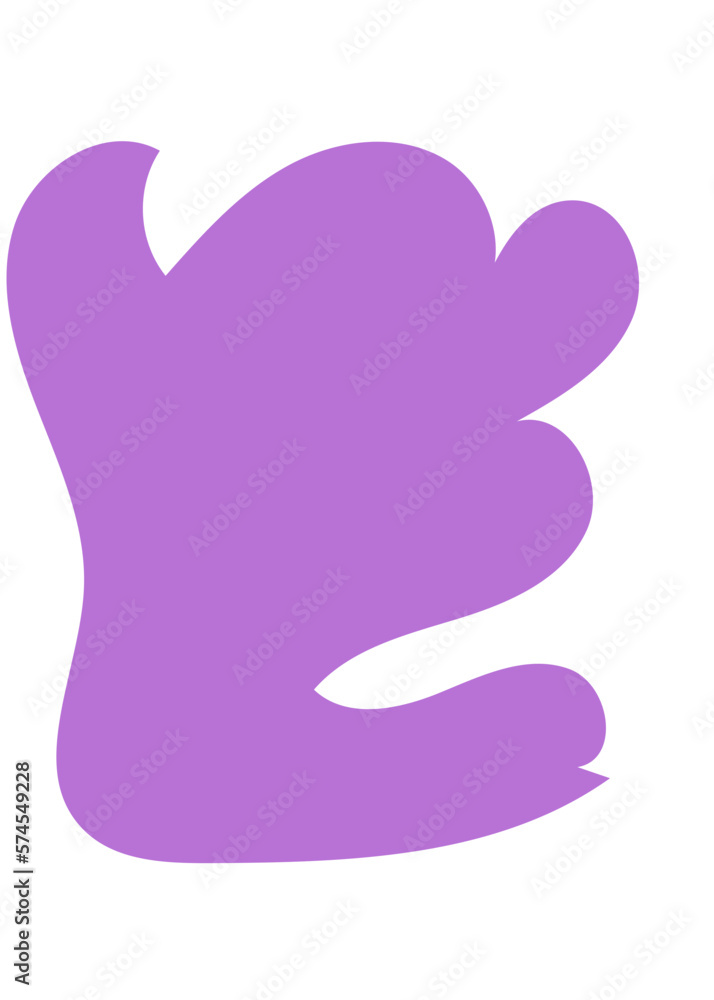 Purple Abstract Shapes Decor Purple Abstract Shapes Decor