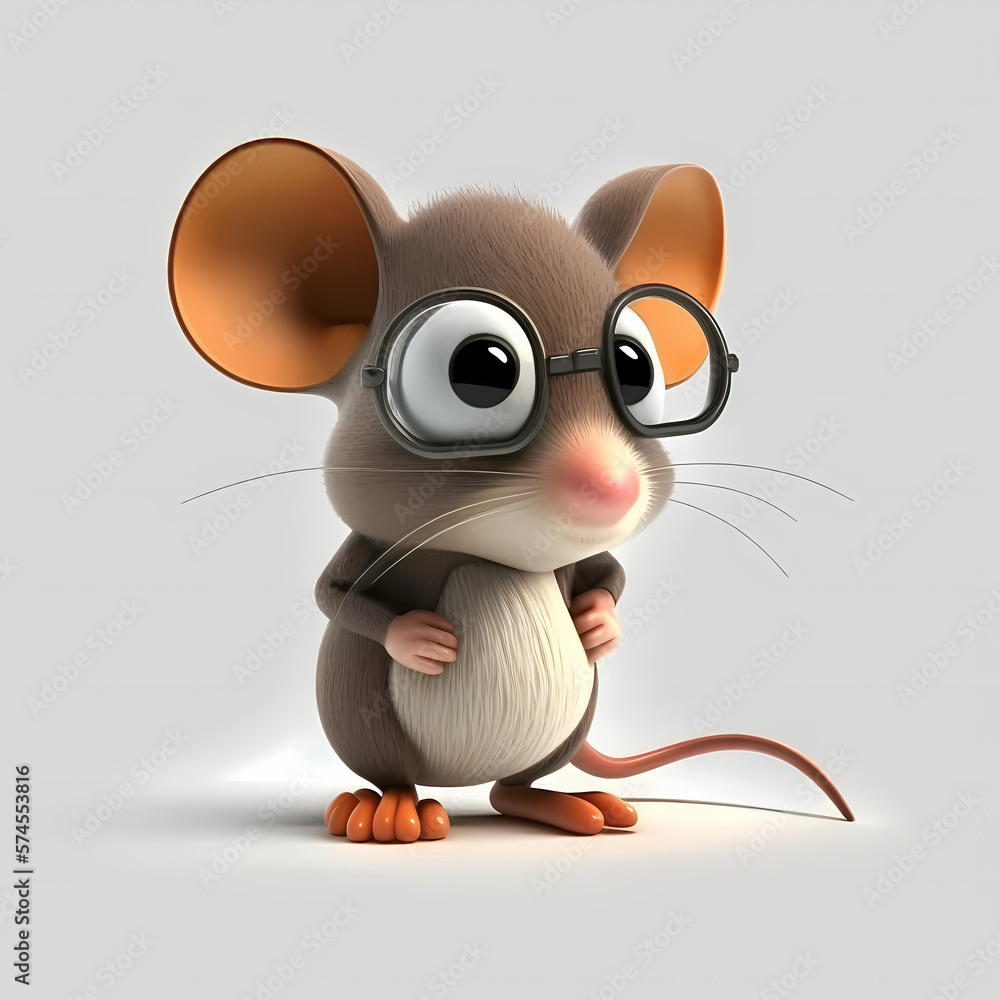 Mouse Illustration. Generative AI Mouse Illustration. Generative AI