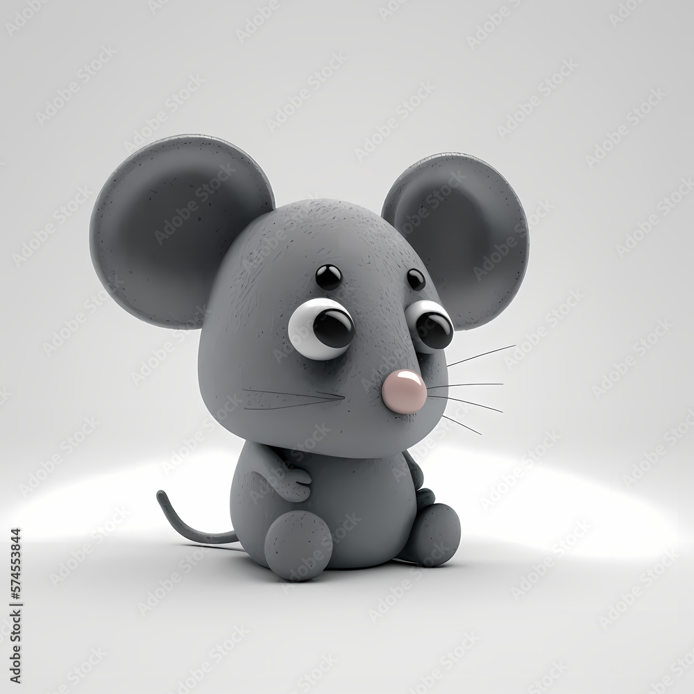 Mouse Illustration. Generative AI Mouse Illustration. Generative AI