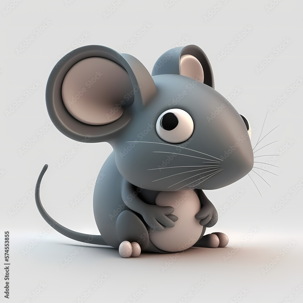 Mouse Illustration. Generative AI Mouse Illustration. Generative AI