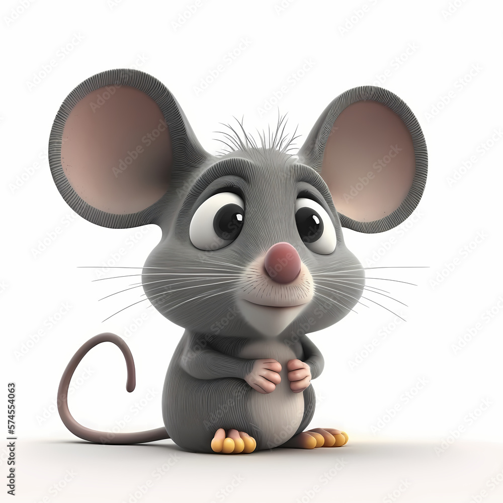 Mouse Illustration. Generative AI Mouse Illustration. Generative AI