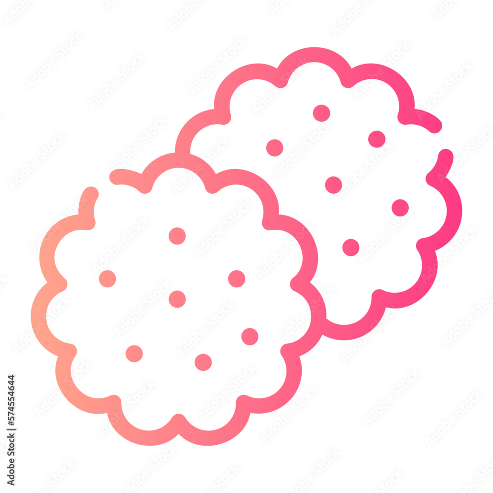 biscuit gradient icon biscuit gradient icon
