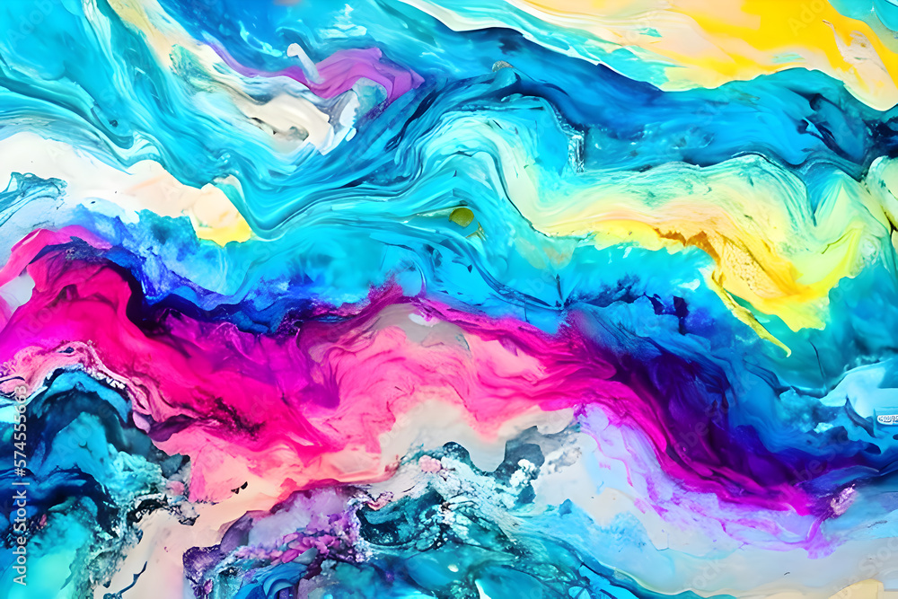 Abstract paint background with marble pattern