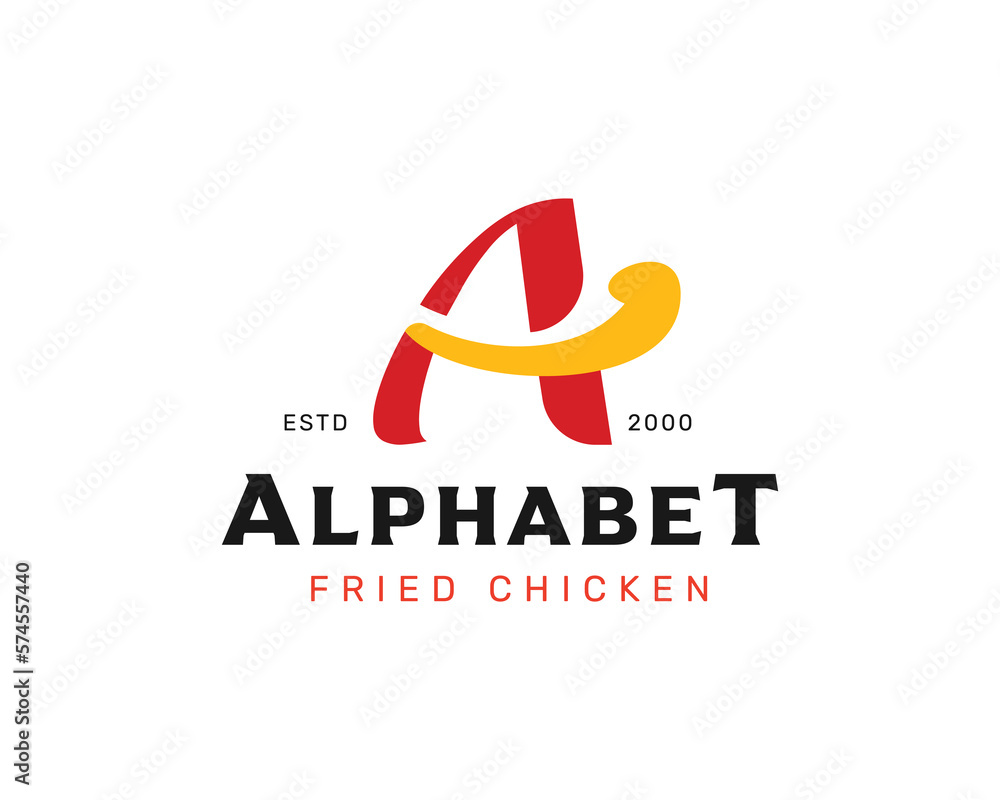 Unique Culinary Logo with Letter A Unique Culinary Logo with Letter A