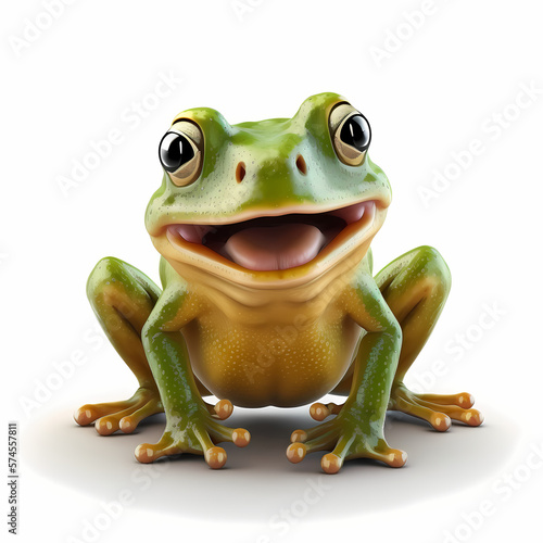 Frog Illustration. Generative AI