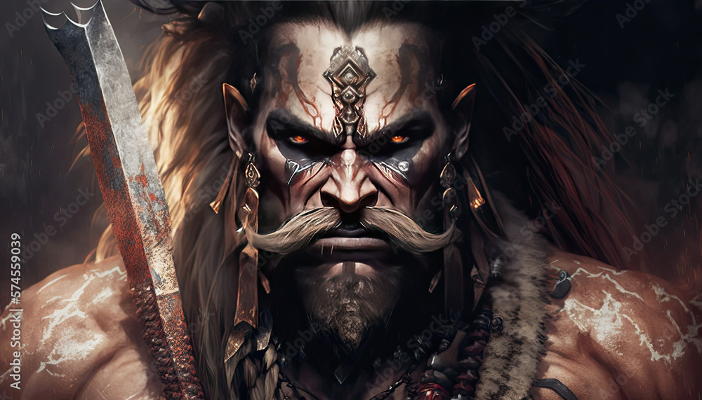 Barbarian Warlord generative ai