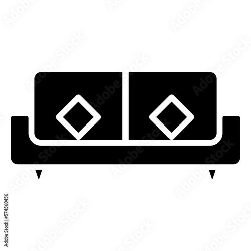 Divan bed icon