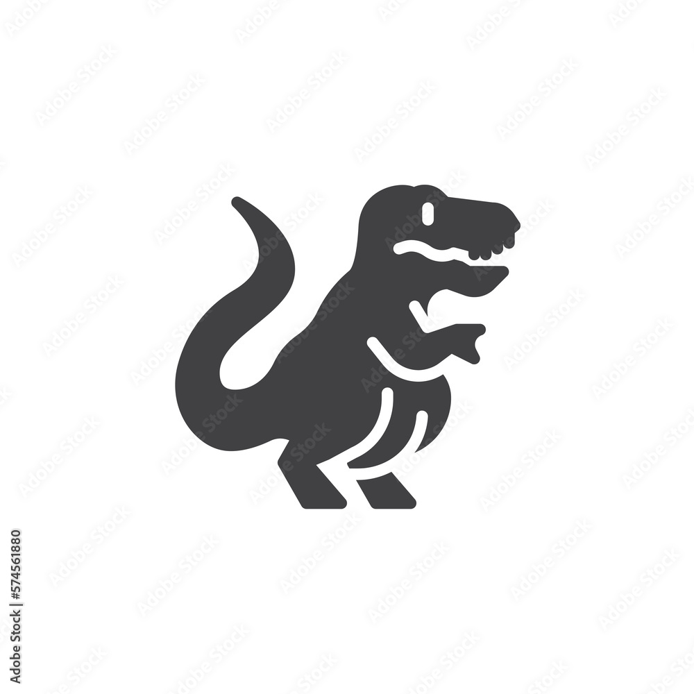Fototapeta premium Dinosaur toy vector icon