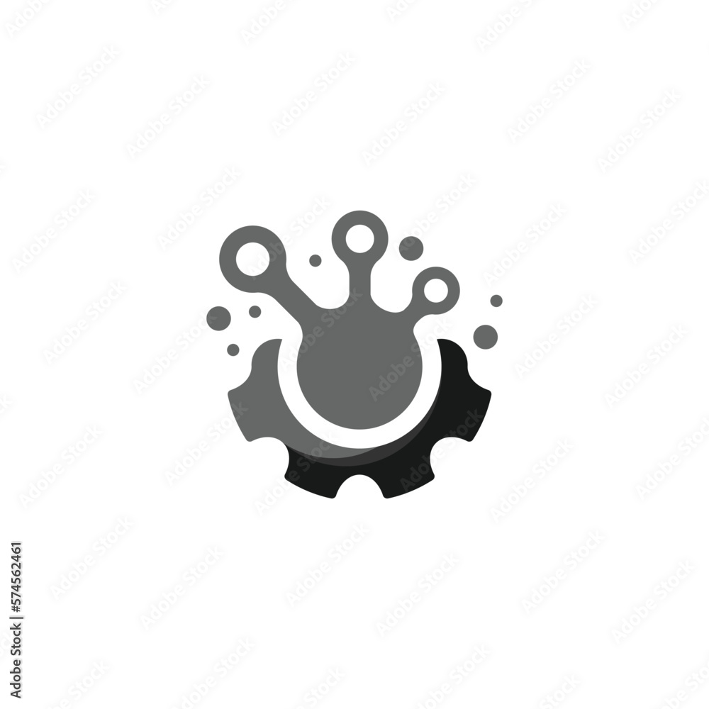 Obraz premium Modern Gear Engine Logo Design Template, Gear Engine Icon Design Template
