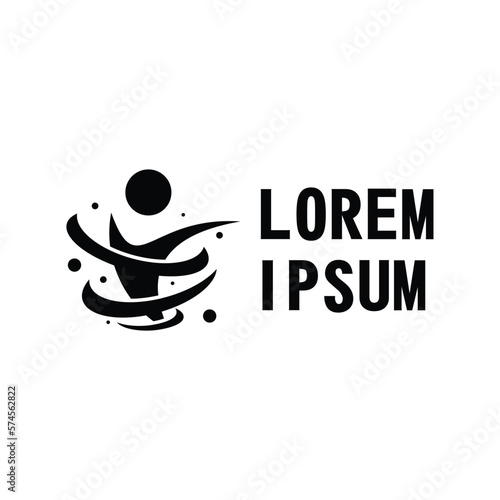 Free Man Icon Design Template, Power full People Icon Design Template