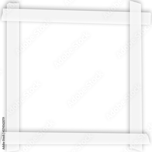 photo frame with paper tape style
