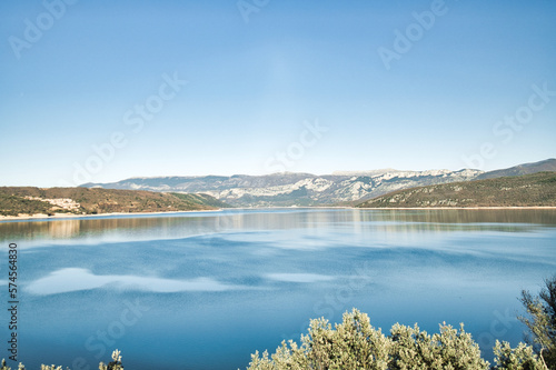 Lake of Sainte-Croix (Lac de Sainte-Croix, Gorges du Verdon) in the Provence-Alpes-Côte d'Azur region, France