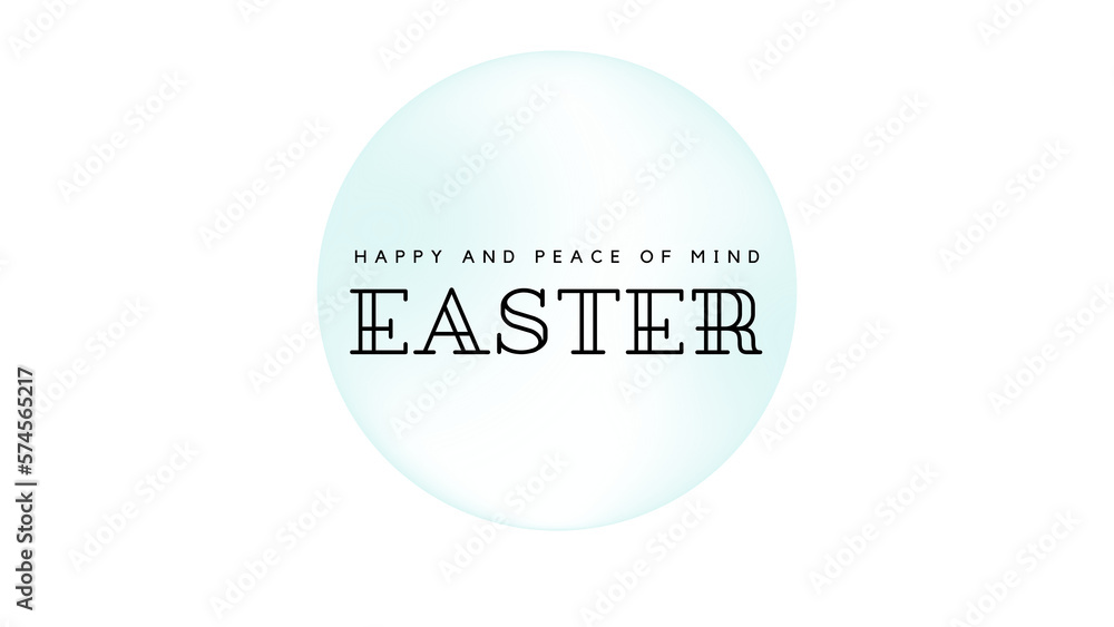 happy easter day wish image with circle