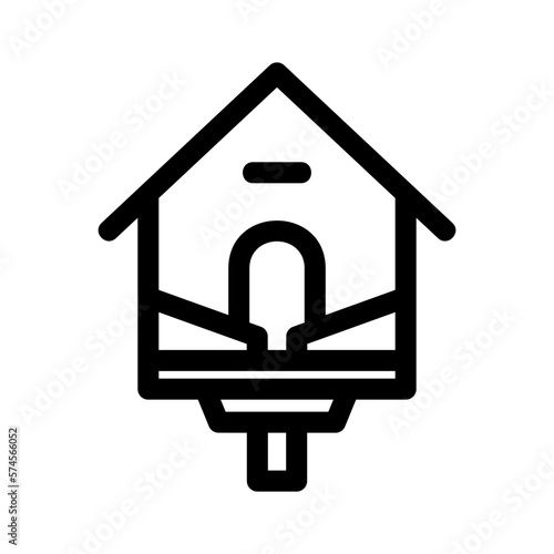 birdhouse icon or logo isolated sign symbol vector illustration - high quality black style vector icons  © Zahroe