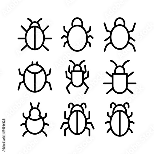 bug icon or logo isolated sign symbol vector illustration - high quality black style vector icons
