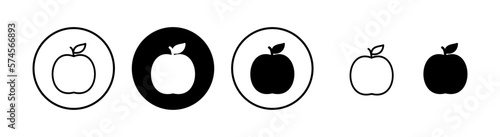 Apple icon vector illustration. Apple sign and symbols for web design.