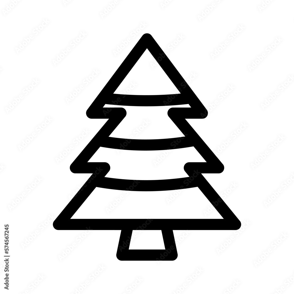 christmas tree icon or logo isolated sign symbol vector illustration - high quality black style vector icons
