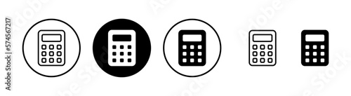 Calculator icon vector illustration. Accounting calculator sign and symbol.