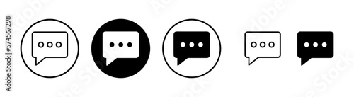 Chat icon vector illustration. speech bubble sign and symbol. comment icon. message