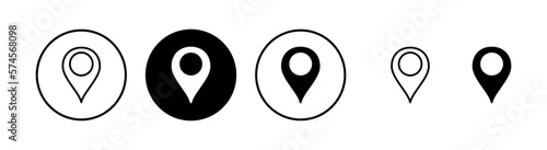 Pin icon vector illustration. Location sign and symbol. destination icon. map pin