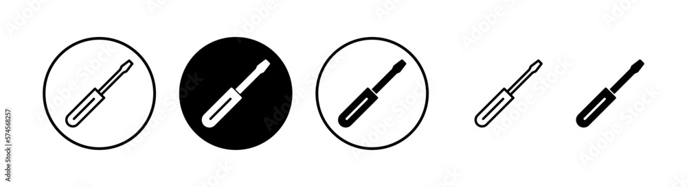 Screwdriver icon vector illustration. tools sign and symbol Screwdriver icon vector illustration. tools sign and symbol