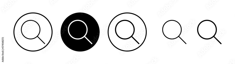 Search icon vector illustration. search magnifying glass sign and symbol Search icon vector illustration. search magnifying glass sign and symbol