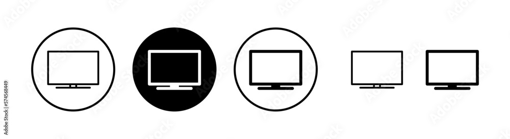 Tv icon vector illustration. television sign and symbol Tv icon vector illustration. television sign and symbol