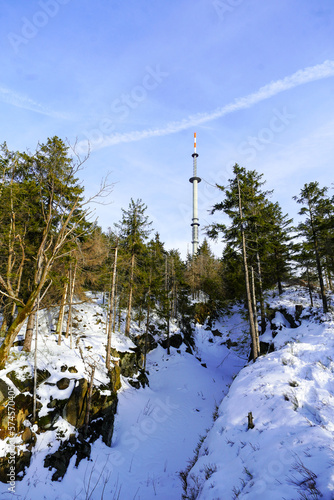 Ochsenkopf Sendeturm Wald Natur Fichtelgebirge