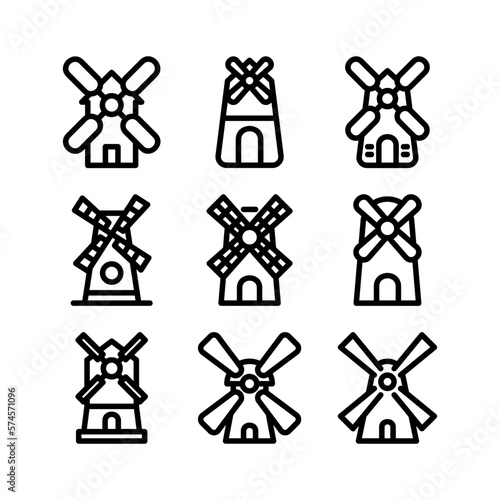 mill icon or logo isolated sign symbol vector illustration - high quality black style vector icons
