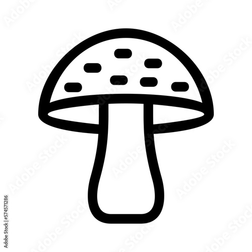 mushroom icon or logo isolated sign symbol vector illustration - high quality black style vector icons
