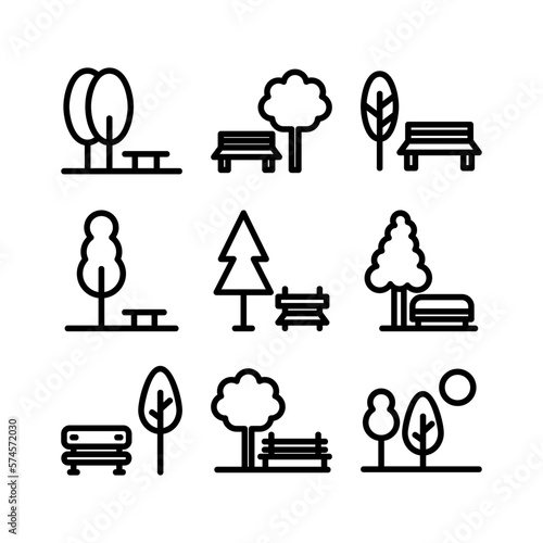 park icon or logo isolated sign symbol vector illustration - high quality black style vector icons
