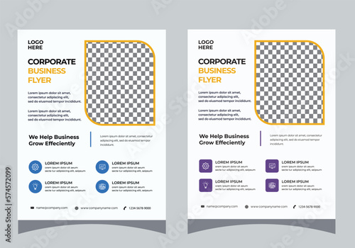 corporate business flyer design template A4