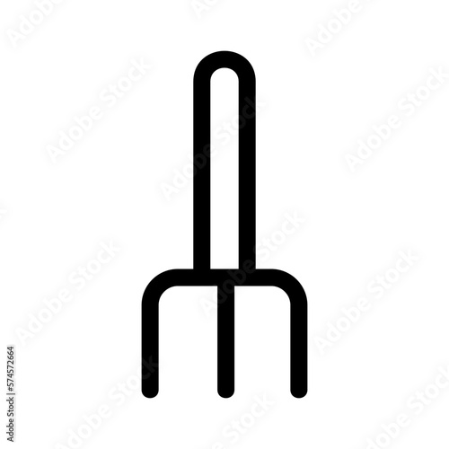 pitchfork icon or logo isolated sign symbol vector illustration - high quality black style vector icons 