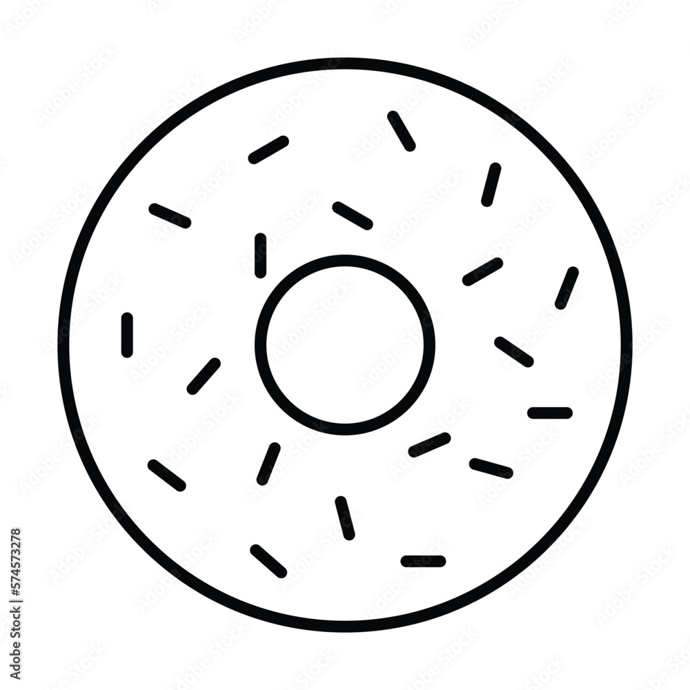 donut icon, bakery vector, food illustration donut icon, bakery vector, food illustration
