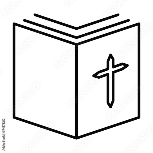 bible book icon, bible vector, book illustration
