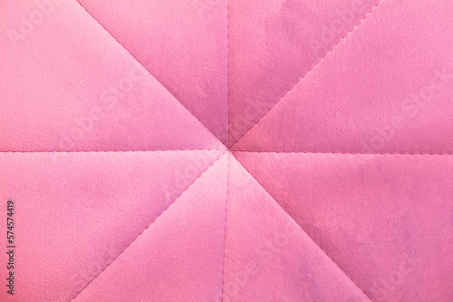 Closeup of pink velour textured background