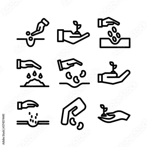 seeding icon or logo isolated sign symbol vector illustration - high quality black style vector icons
