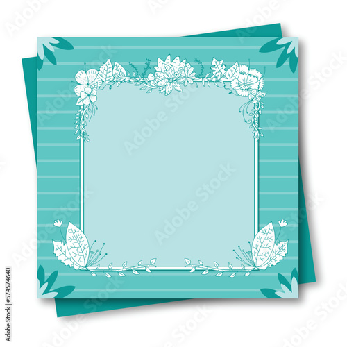 christmas card with snowflakes