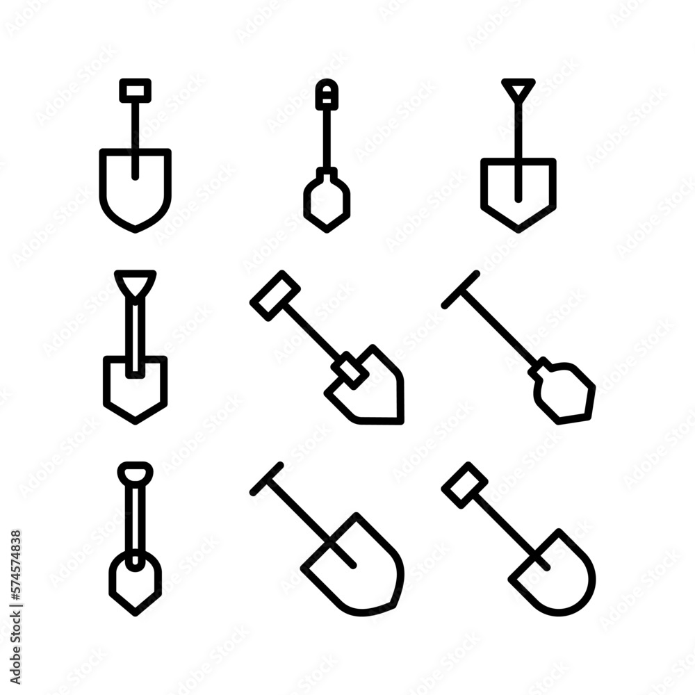Fototapeta premium shovel icon or logo isolated sign symbol vector illustration - high quality black style vector icons 