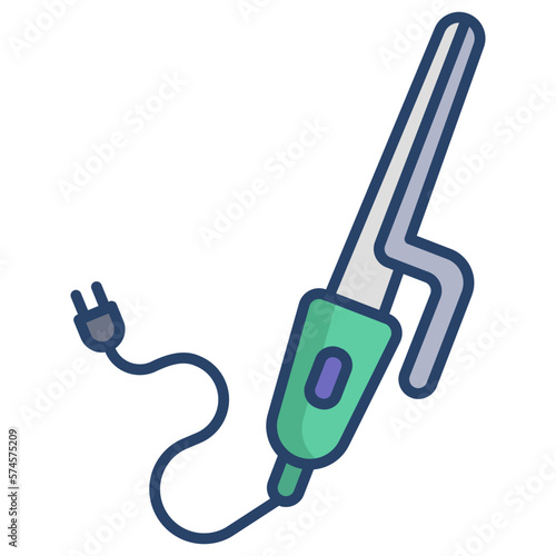 Hair curler icon
