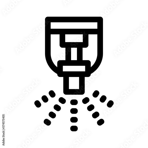 sprinkler icon or logo isolated sign symbol vector illustration - high quality black style vector icons
