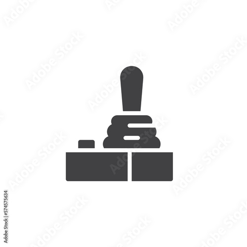 Joystick controller vector icon