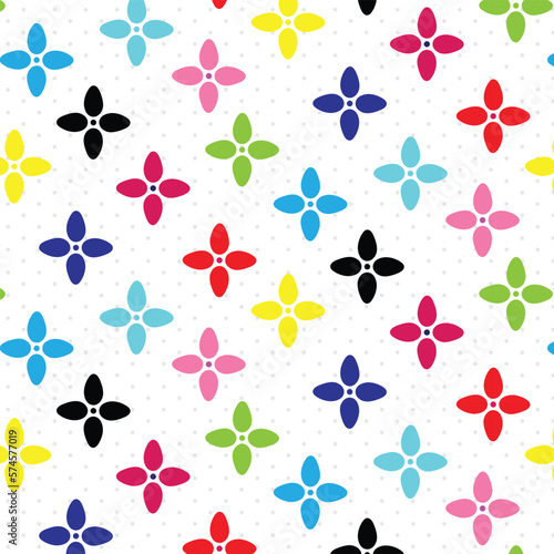 abstract flower seamless pattern design for paper cloths.