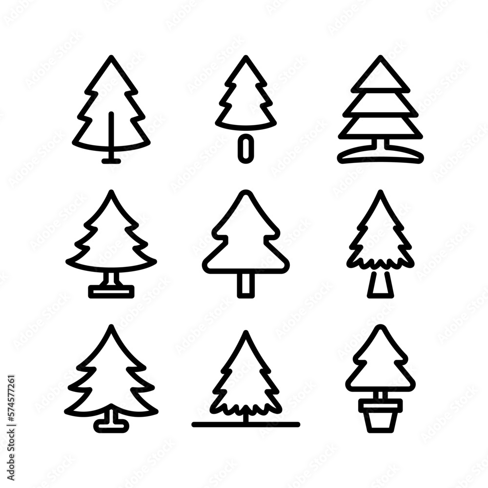Obraz premium tree icon or logo isolated sign symbol vector illustration - high quality black style vector icons 