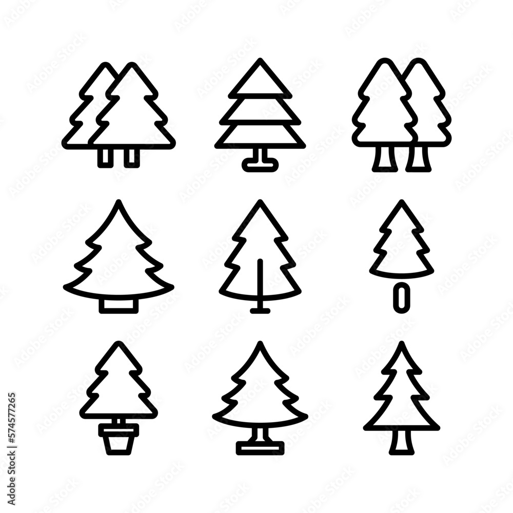 Obraz premium tree icon or logo isolated sign symbol vector illustration - high quality black style vector icons 