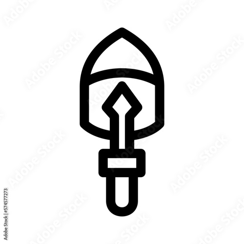 trowel icon or logo isolated sign symbol vector illustration - high quality black style vector icons

